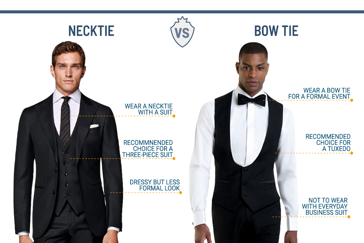 When to wear a tie vs. bow tie
